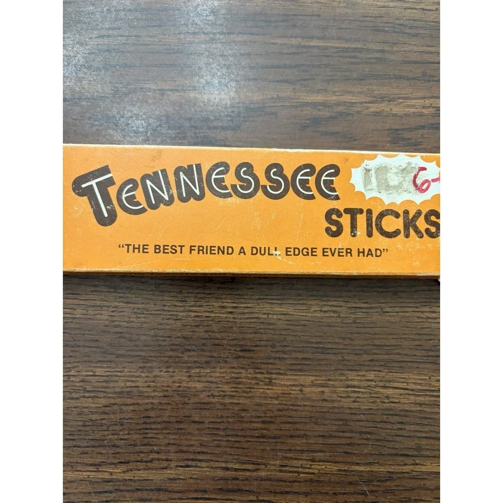 Vintage Tennessee Sticks Ceramic Knife Sharpener Original Box